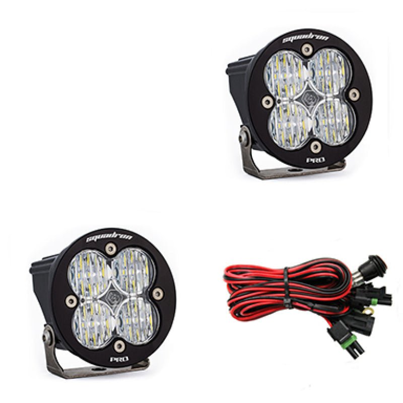 Baja Designs Squadron R Pro Wide Cornering Pair LED Light Pods - Clear - CPC Performance