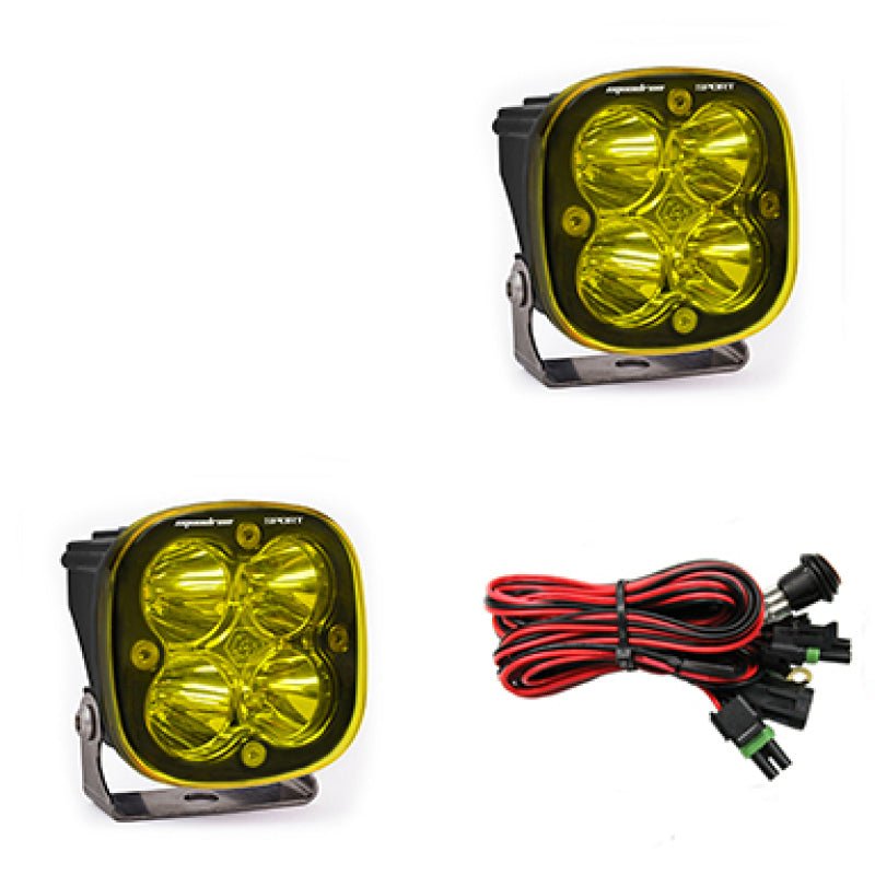 Baja Designs Squadron Sport Spot LED Light Pods - Amber - CPC Performance