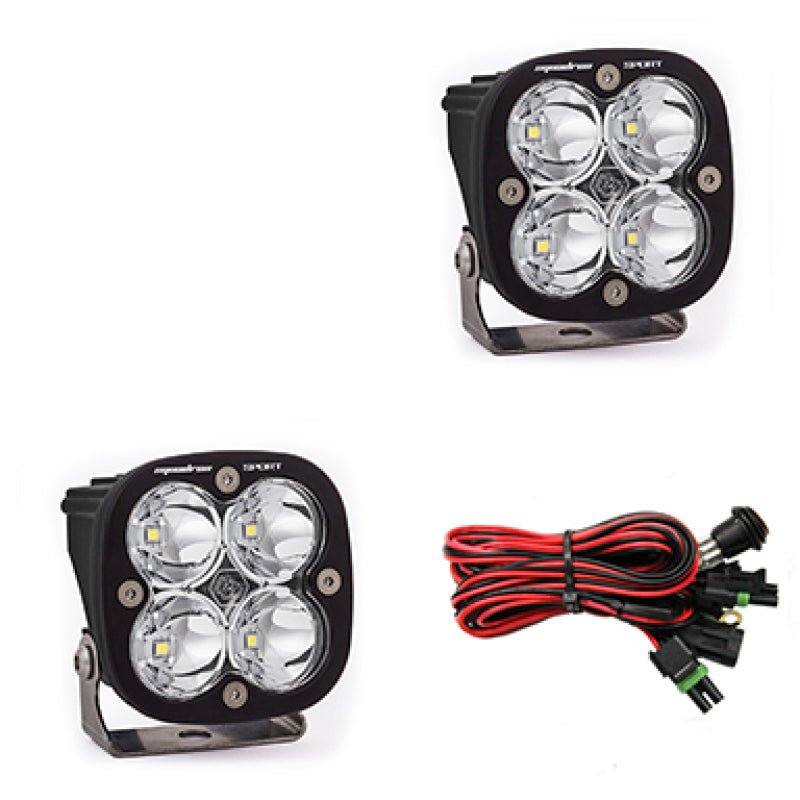 Baja Designs Squadron Sport Work/Scene Pair LED Light Pods - Clear - CPC Performance