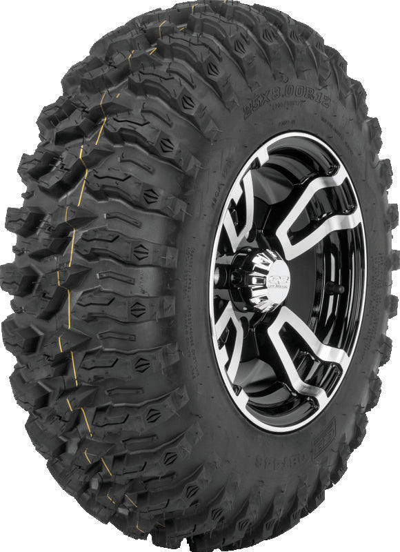 QuadBoss QBT446 Radial Utility Tire - 25x8R12 8Ply