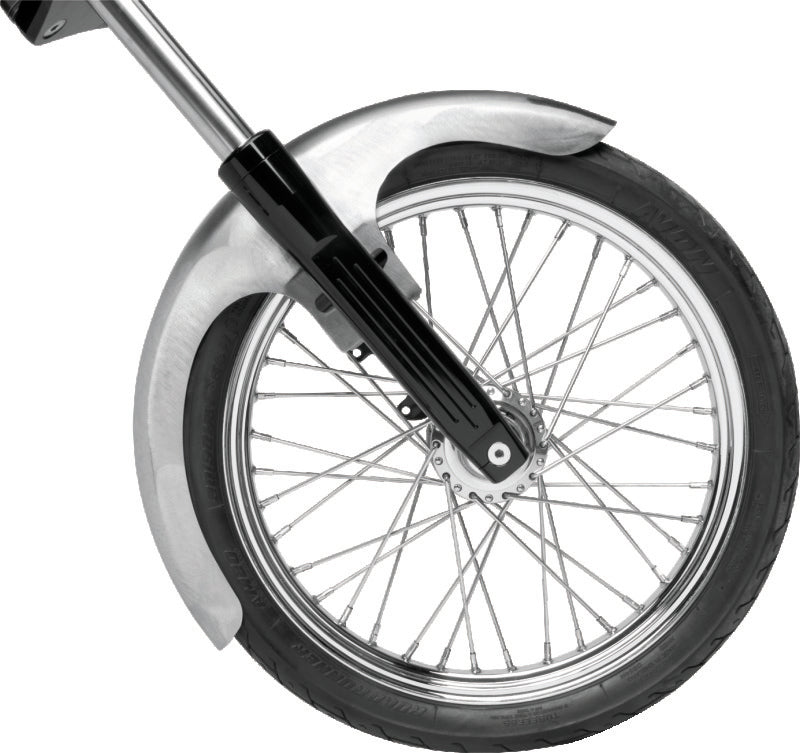 Bikers Choice Outlaw Raw Front Fender Wide Glide 21 Inch Wheel Undrilled Custom