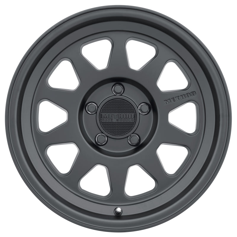 Method MR316 17x8.5 0mm Offset 5x150 110.5mm CB Matte Black Wheel