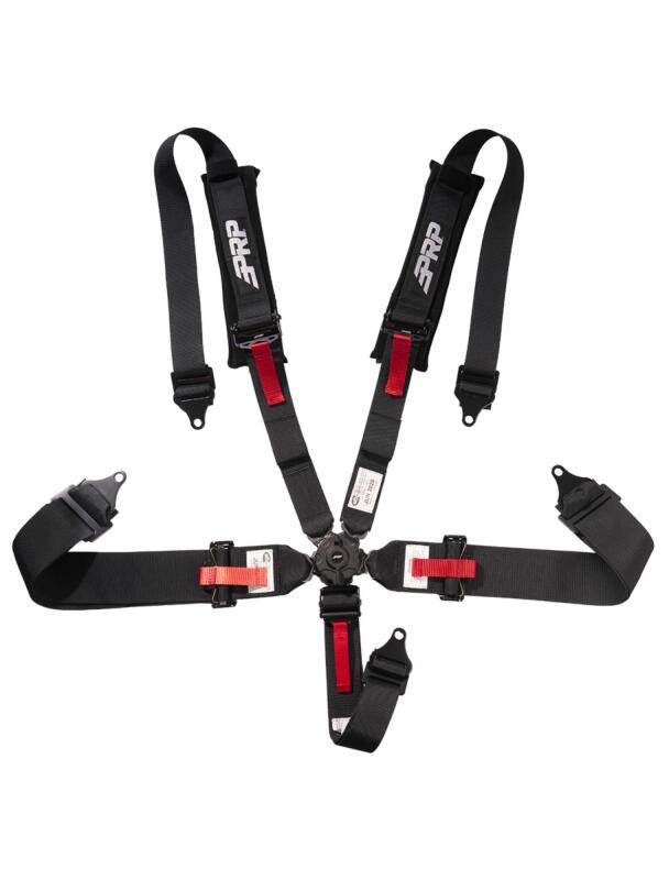 PRP 5 Point Cam-Lock Harness with 2in Shoulders and 3in Lap Belts SFI16.1- Black