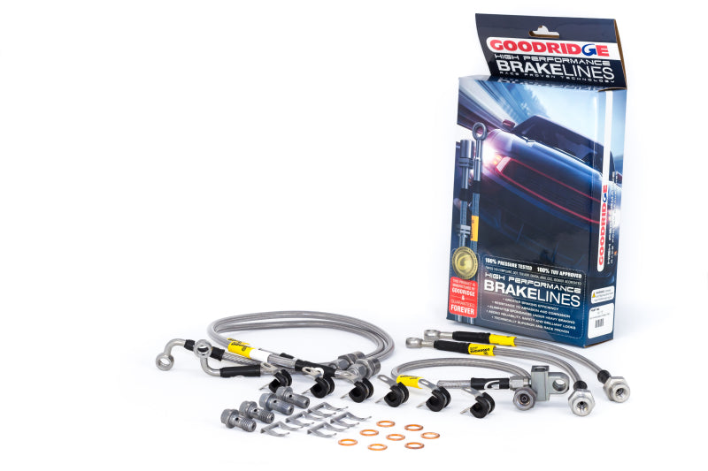 Goodridge 00-06 Chevrolet Tahoe (w/Rear Disc w/o Stabila Trak) Stainless Steel Brake Line Kit