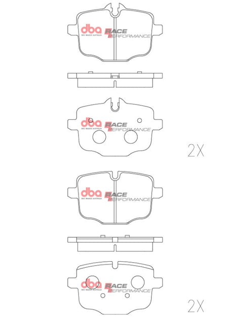 DBA 17 - 22 Honda Civic Type - R RP Performance Front Brake Pads - CPC Performance