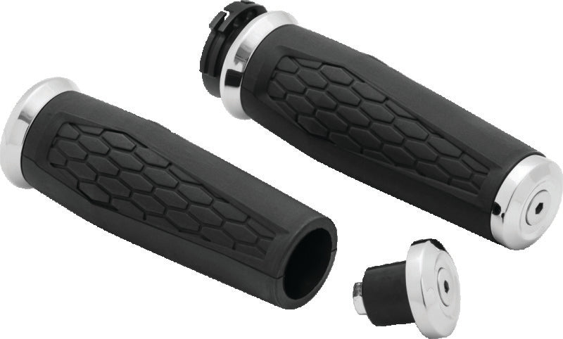 Kuryakyn Hex Grips Dual Cable Chrome