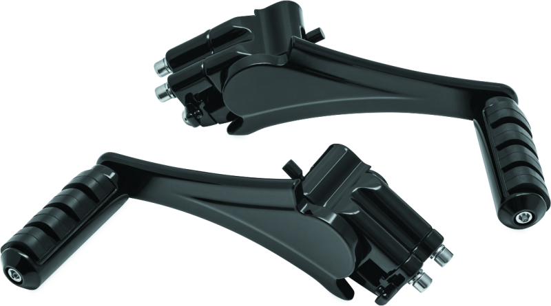 Kuryakyn Adjustable Passenger Pegs With Small ISO Pegs 10 and Up Black