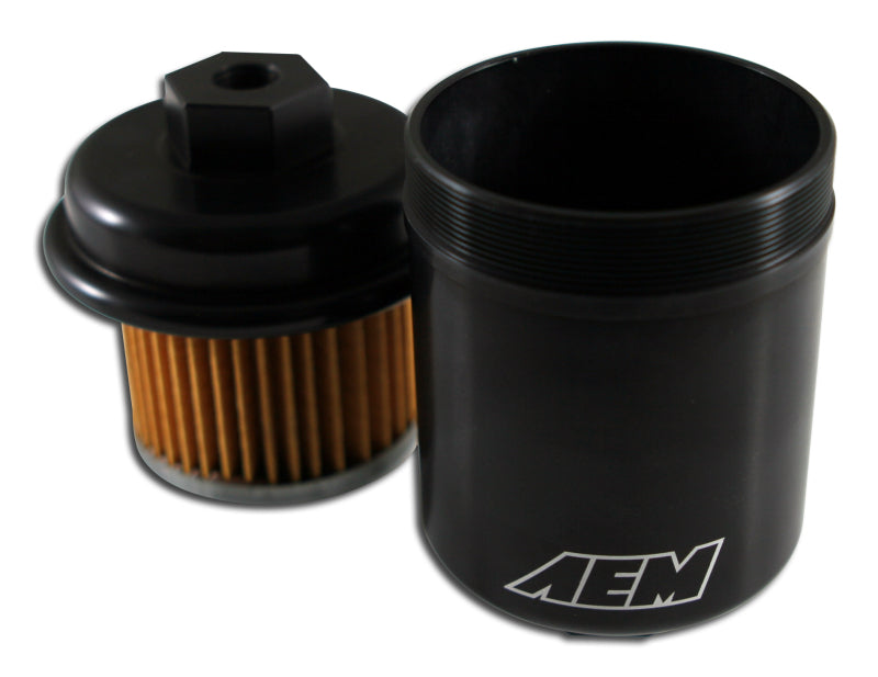 AEM 94-01 Acura Integra / 94-97 Honda Accord / 96-00 Civic / 97-01 Prelude Black Fuel Filter Kit