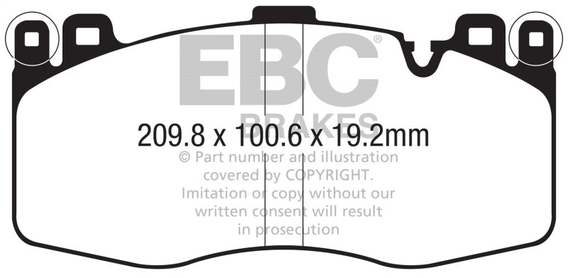 EBC 2015+ BMW X5M 4.4TT (F85) Bluestuff Front Brake Pads - CPC Performance