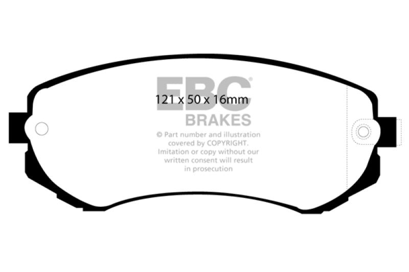 EBC 89 - 94 Nissan Skyline (R32) 1.8 Redstuff Front Brake Pads - CPC Performance