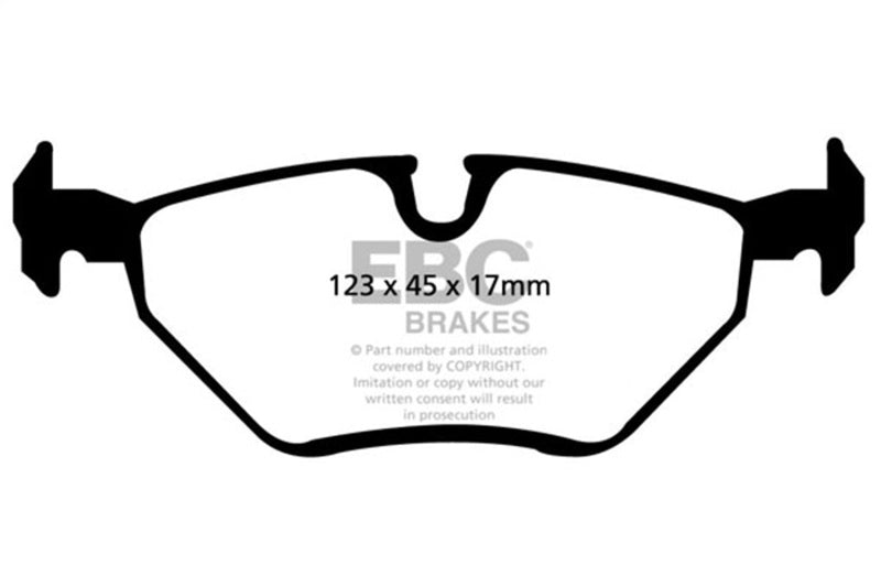 EBC 99 - 02 BMW Z3 Bluestuff Rear Brake Pads - CPC Performance