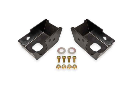BMR 2021+ Ford Bronco (Exc. Bronco Sport) Rear Shock Mount Skid Plates - Black Hammertone
