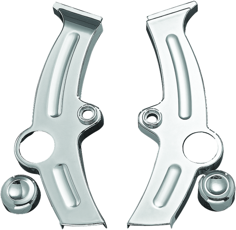 Kuryakyn Boomerang Frame Covers For 00-07 Softail Chrome