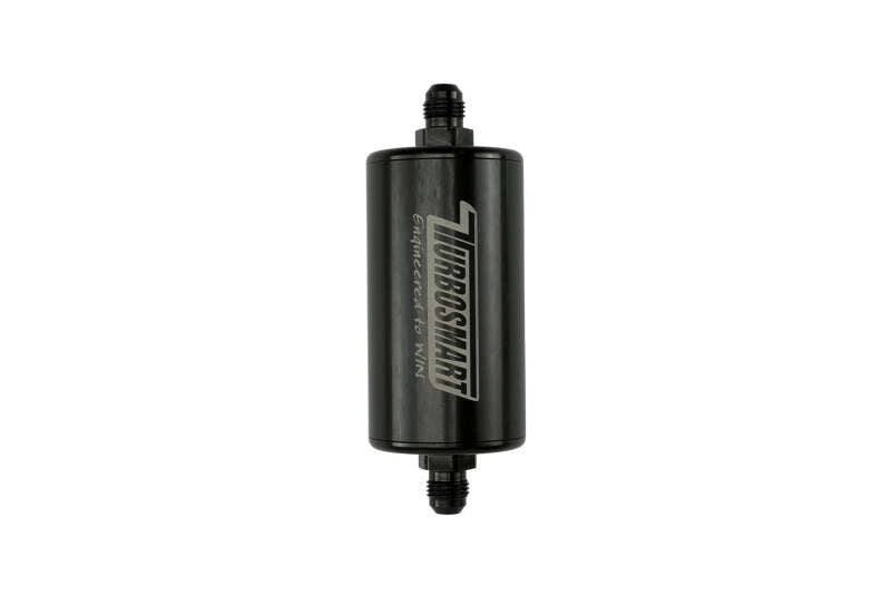 Turbosmart 10um 6AN Inline Fuel Filter - Black