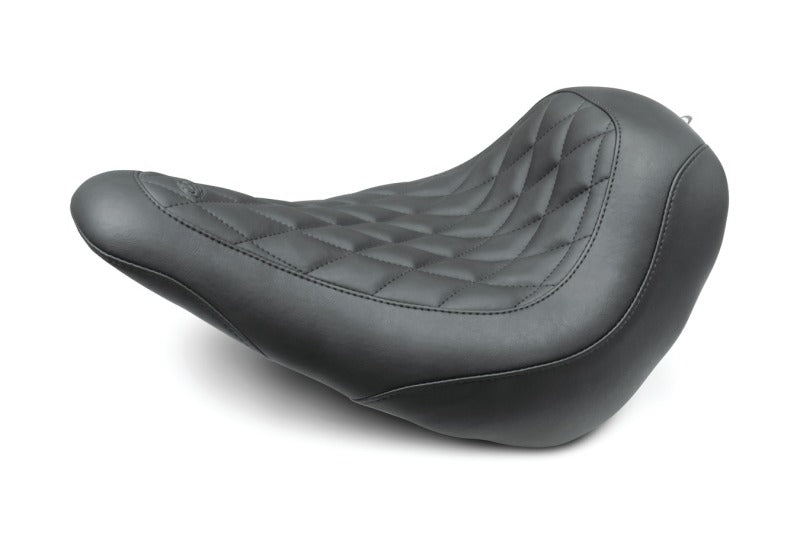 Mustang 18-21 Harley Low Rider, Sport Glide Wide Tripper Solo Seat Diamond Stitch - Black