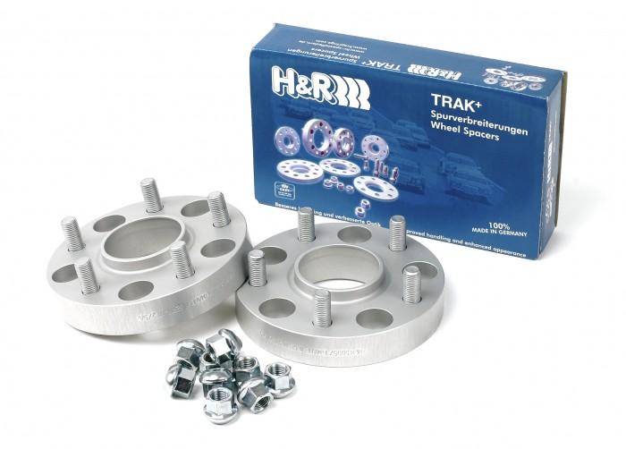 H&R Trak+ 5mm DR Wheel Adaptor Bolt 5/108 Center Bore 65 Bolt Thread 12x1.75 - Black
