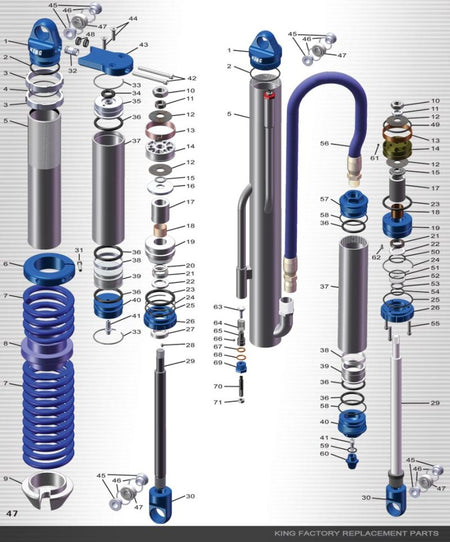 King Shocks 2.5 Pr Buna Seal Kit For .750 Shaft - CPC Performance