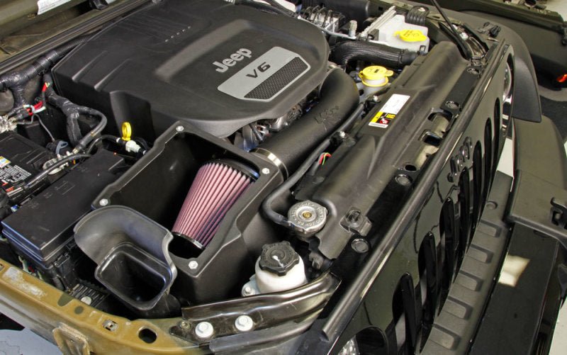 K&N 12 - 18 Jeep Wrangler 3.6L V6 Performance Intake Kit w/ Snorkel - CPC Performance