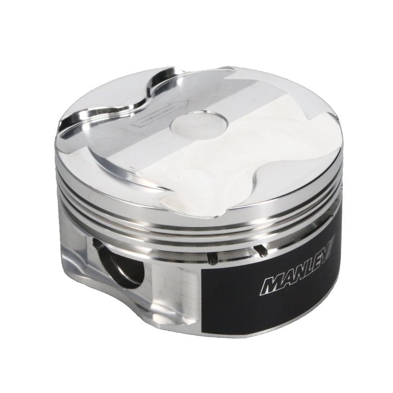Manley 2018+ Ford Coyote 5.0L 6.75cc Dish 3.700in Bore 12:1 CR 22mm Pin Platinum Ext Duty Pistons - CPC Performance