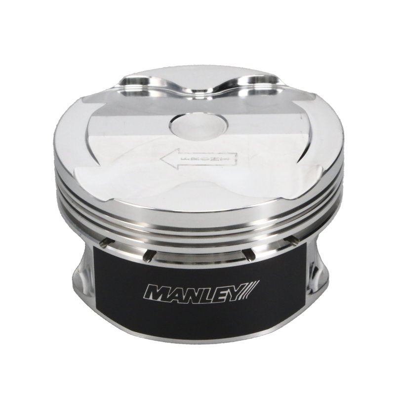 Manley 2018+ Ford Coyote 5.0L 6.75cc Dish 3.700in Bore 12:1 CR 22mm Pin Platinum Ext Duty Pistons - CPC Performance