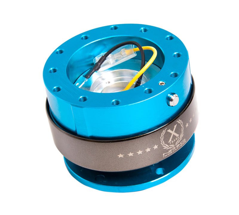 NRG Quick Release Gen 2.0 - New Blue Body / Titanium Chrome Ring - CPC Performance
