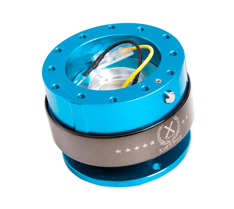 NRG Quick Release Gen 2.0 - New Blue Body / Titanium Chrome Ring - CPC Performance