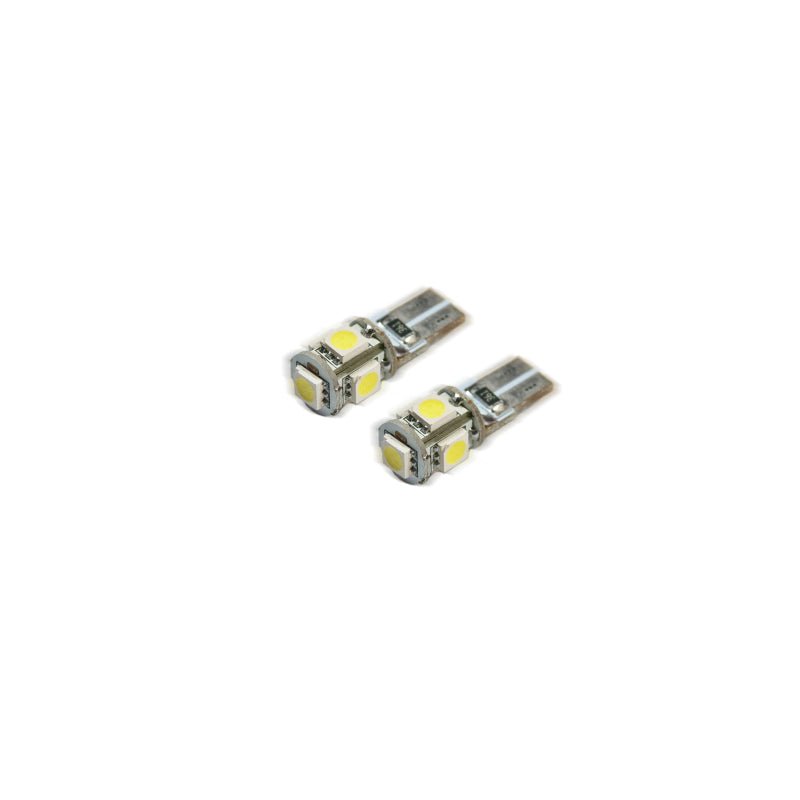Oracle T10 5 LED 3 Chip SMD Bulbs (Pair) - Cool White - CPC Performance
