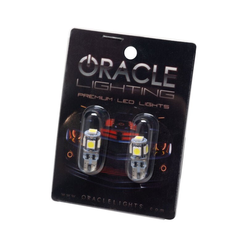 Oracle T10 5 LED 3 Chip SMD Bulbs (Pair) - Cool White - CPC Performance