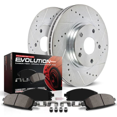 Power Stop 17 - 19 Honda Civic Front Z23 Evolution Sport Brake Kit - CPC Performance