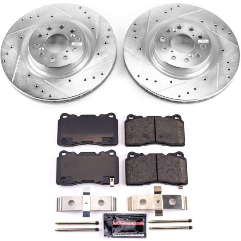 Power Stop 17 - 19 Honda Civic Front Z23 Evolution Sport Brake Kit - CPC Performance