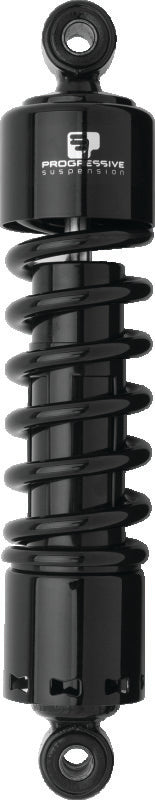 Progressive Harley 412 Series Shocks 14.0in - Black - CPC Performance